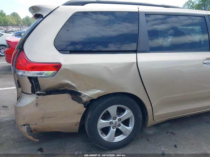 2012 Toyota Sienna VIN 5TDKK3DC0CS215310 IAAI salvage auction — RIGHT REAR, Wait Title, sold $950 on 2026-07-09 (photo 6)