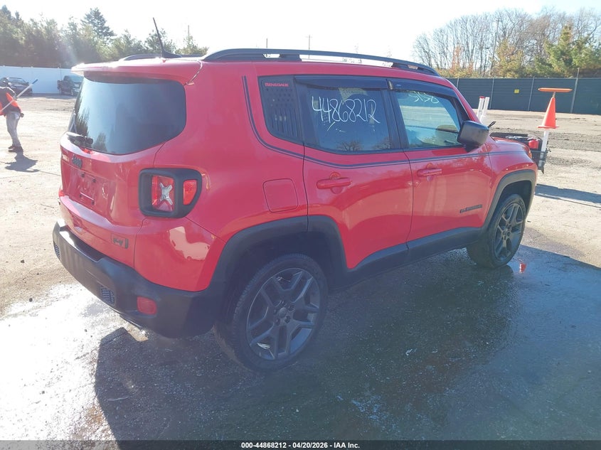 2021 Jeep Renegade VIN ZACNJDBB6MPM77523 IAAI salvage auction — HAIL, Salvage (Indiana), sold $3,800 on 2026-07-07 (photo 4)