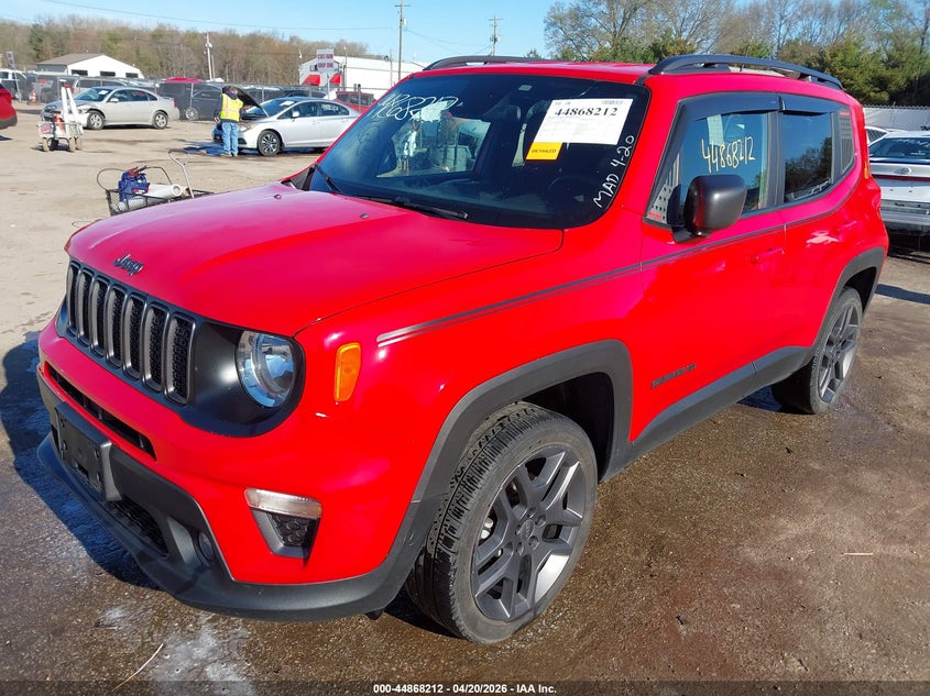 2021 Jeep Renegade VIN ZACNJDBB6MPM77523 IAAI salvage auction — HAIL, Salvage (Indiana), sold $3,800 on 2026-07-07 (photo 6)