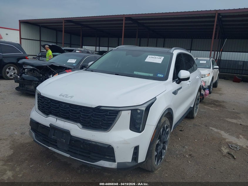 2024 Kia Sorento VIN 5XYRK4JF8RG304714 IAAI salvage auction — FRONT END, Original (Texas), sold $11,400 on 2026-07-21 (photo 2)