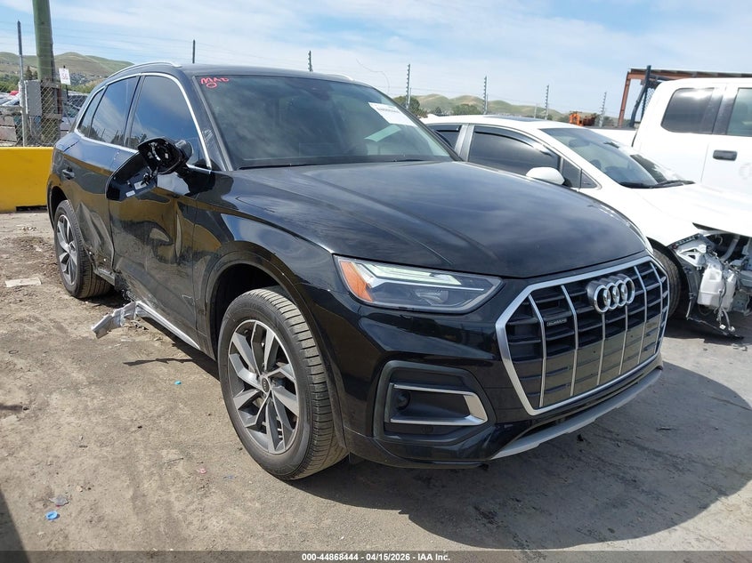 2021 Audi Q5 VIN WA1AAAFY6M2029124 — IAAI salvage auction photo