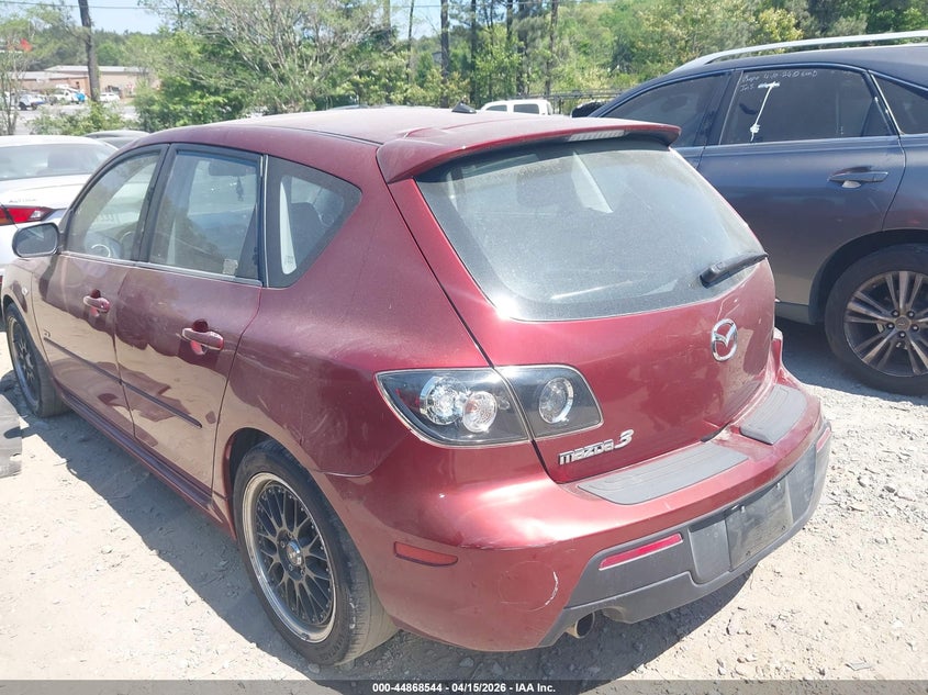 2008 Mazda 3 VIN JM1BK343181134434 IAAI salvage auction — RIGHT REAR, Bill Of Sale (Georgia), sold $175 on 2026-07-28 (photo 3)