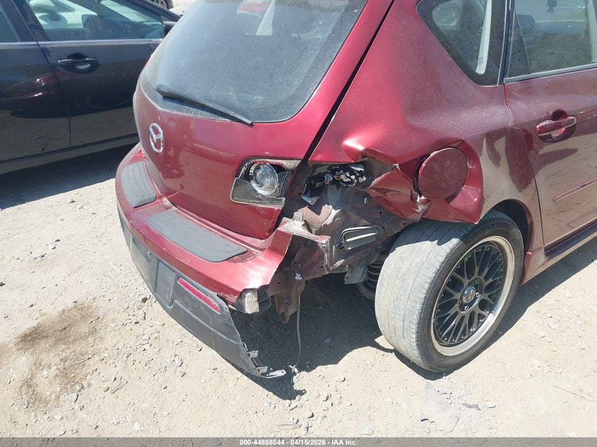 2008 Mazda 3 VIN JM1BK343181134434 IAAI salvage auction — RIGHT REAR, Bill Of Sale (Georgia), sold $175 on 2026-07-28 (photo 6)