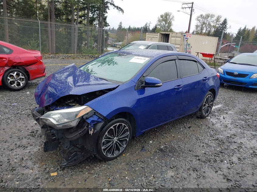 2015 Toyota Corolla VIN 5YFBURHE1FP240576 IAAI salvage auction — FRONT END, Wait Title, sold $1,050 on 2026-07-08 (photo 2)