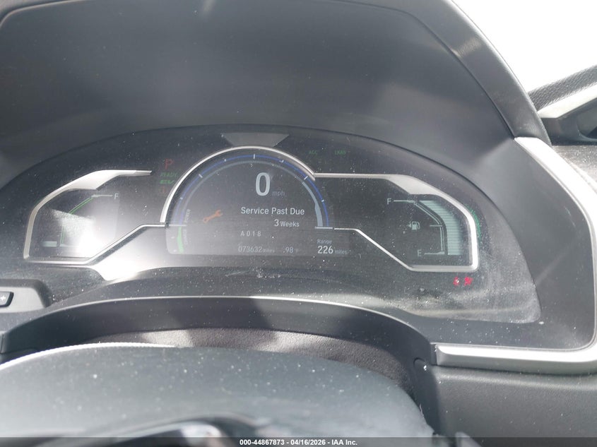 2021 Honda Clarity VIN JHMZC5F11MC001687 IAAI salvage auction — FRONT END, Salvage - Greater Than 75% (Maryland), sold $4,300 on 2026-08-01 (photo 7)