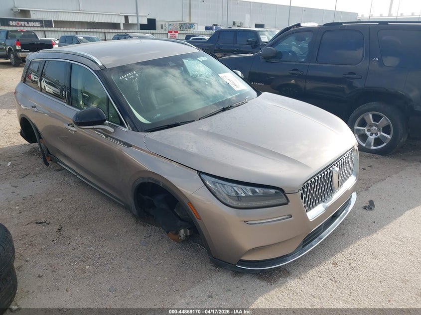 2021 Lincoln Corsair VIN 5LMCJ1C95MUL27866 IAAI salvage auction — LEFT & RIGHT, Original (Texas), sold $3,550 on 2026-07-09 (photo 1)