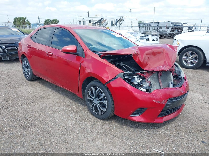 2016 Toyota Corolla VIN 5YFBURHE3GP459802 IAAI salvage auction — FRONT END, Original (Texas), sold $2,225 on 2026-07-28 (photo 1)