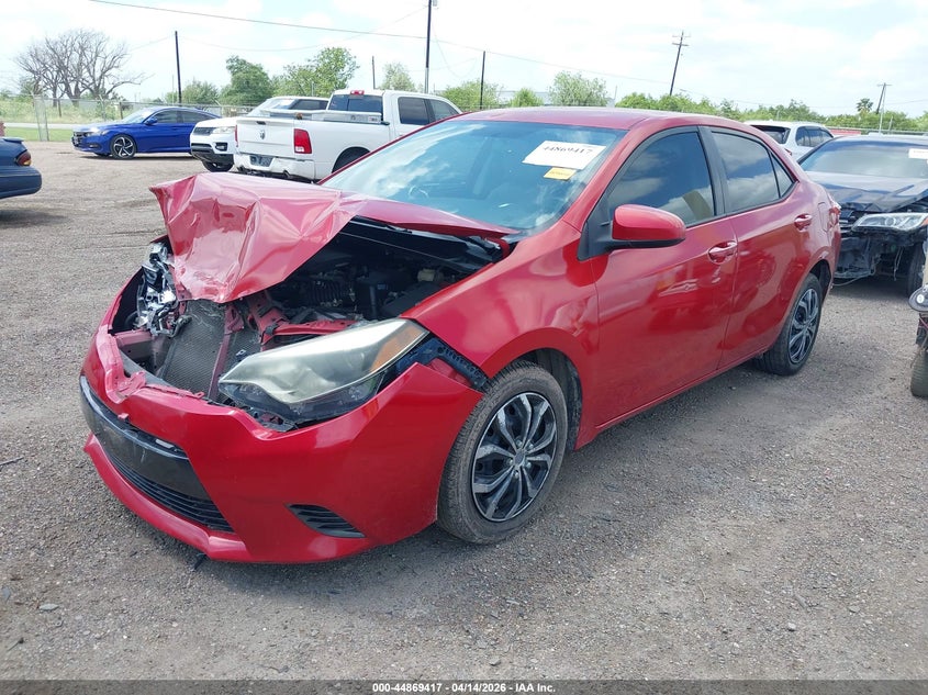 2016 Toyota Corolla VIN 5YFBURHE3GP459802 IAAI salvage auction — FRONT END, Original (Texas), sold $2,225 on 2026-07-28 (photo 2)