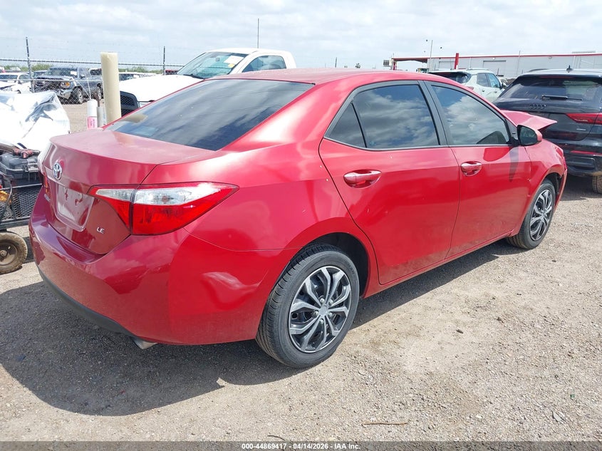 2016 Toyota Corolla VIN 5YFBURHE3GP459802 IAAI salvage auction — FRONT END, Original (Texas), sold $2,225 on 2026-07-28 (photo 4)