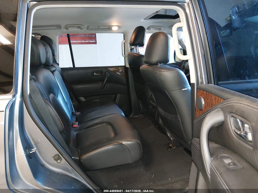 2017 Nissan Armada VIN JN8AY2ND9H9001261 IAAI salvage auction — RIGHT FRONT, Original (Texas), sold $3,275 on 2026-07-06 (photo 8)