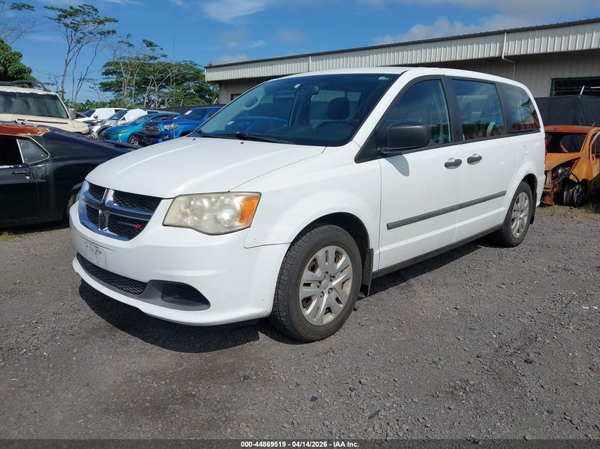 2014 Dodge Caravan VIN 2C4RDGBG7ER250539 IAAI salvage auction — FRONT END, Clear (Hawaii), sold $2,900 on 2026-08-04 (photo 2)