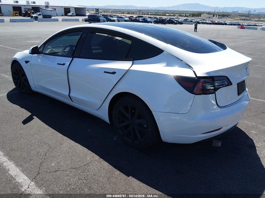2021 Tesla Model 3 VIN 5YJ3E1EA4MF075667 IAAI salvage auction — REAR END, Wait Title, sold $5,550 on 2026-07-23 (photo 3)