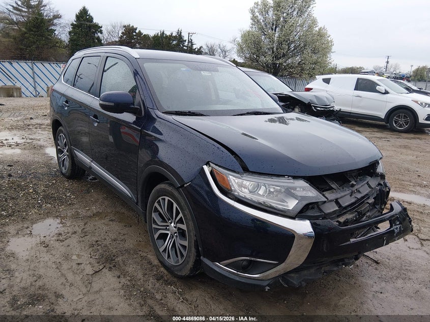 2017 Mitsubishi Outlander VIN JA4AZ3A36HZ030142 IAAI salvage auction — RIGHT FRONT, Wait Title, sold $2,850 on 2026-07-14 (photo 1)