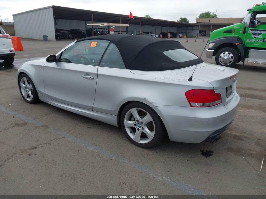 2008 BMW 1 series VIN WBAUN93558VF56365 IAAI salvage auction — LEFT FRONT, Salvage (California), sold $725 on 2026-07-15 (photo 3)