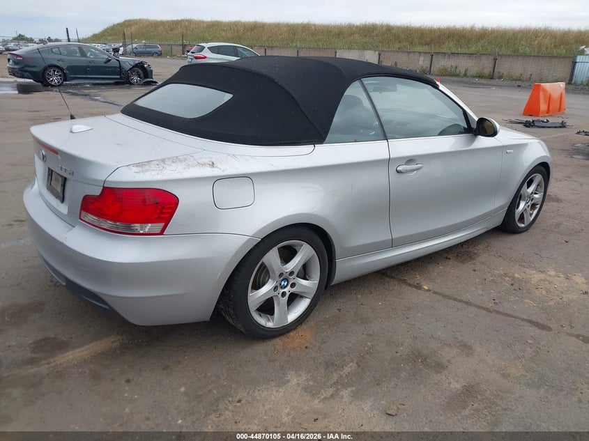 2008 BMW 1 series VIN WBAUN93558VF56365 IAAI salvage auction — LEFT FRONT, Salvage (California), sold $725 on 2026-07-15 (photo 4)