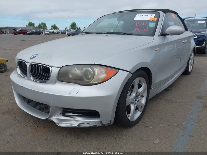 2008 BMW 1 series VIN WBAUN93558VF56365 IAAI salvage auction — LEFT FRONT, Salvage (California), sold $725 on 2026-07-15 (photo 6)