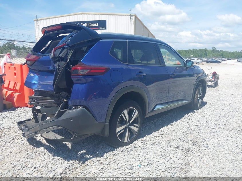 2021 Nissan Rogue VIN JN8AT3CA8MW025785 IAAI salvage auction — FRONT & REAR, Salvage Title, sold $2,300 on 2026-07-17 (photo 4)