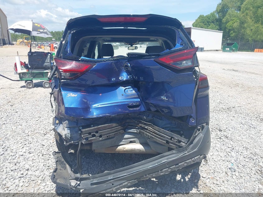 2021 Nissan Rogue VIN JN8AT3CA8MW025785 IAAI salvage auction — FRONT & REAR, Salvage Title, sold $2,300 on 2026-07-17 (photo 6)