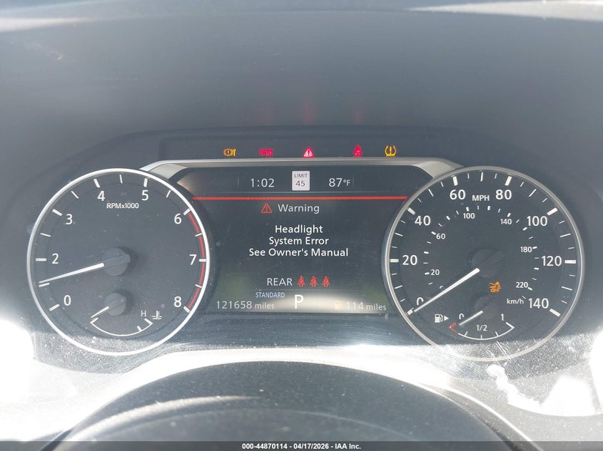 2021 Nissan Rogue VIN JN8AT3CA8MW025785 IAAI salvage auction — FRONT & REAR, Salvage Title, sold $2,300 on 2026-07-17 (photo 7)