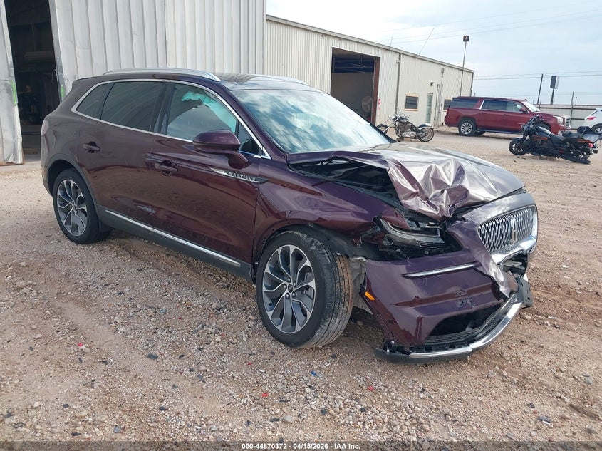 2022 Lincoln Nautilus VIN 2LMPJ8KP1NBL14878 IAAI salvage auction — FRONT END, Original (Texas), sold $5,725 on 2026-08-01 (photo 1)