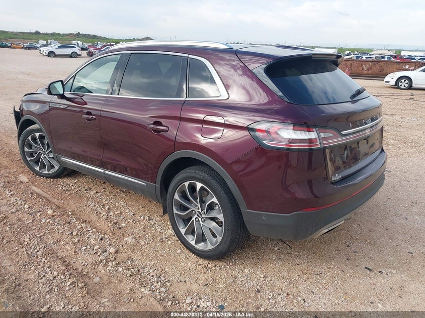 2022 Lincoln Nautilus VIN 2LMPJ8KP1NBL14878 IAAI salvage auction — FRONT END, Original (Texas), sold $5,725 on 2026-08-01 (photo 3)