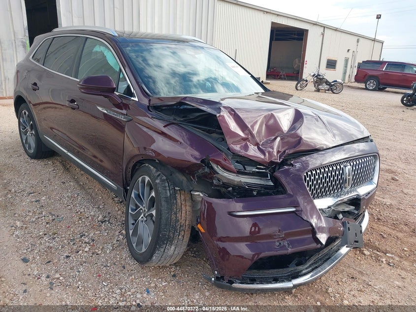 2022 Lincoln Nautilus VIN 2LMPJ8KP1NBL14878 IAAI salvage auction — FRONT END, Original (Texas), sold $5,725 on 2026-08-01 (photo 6)