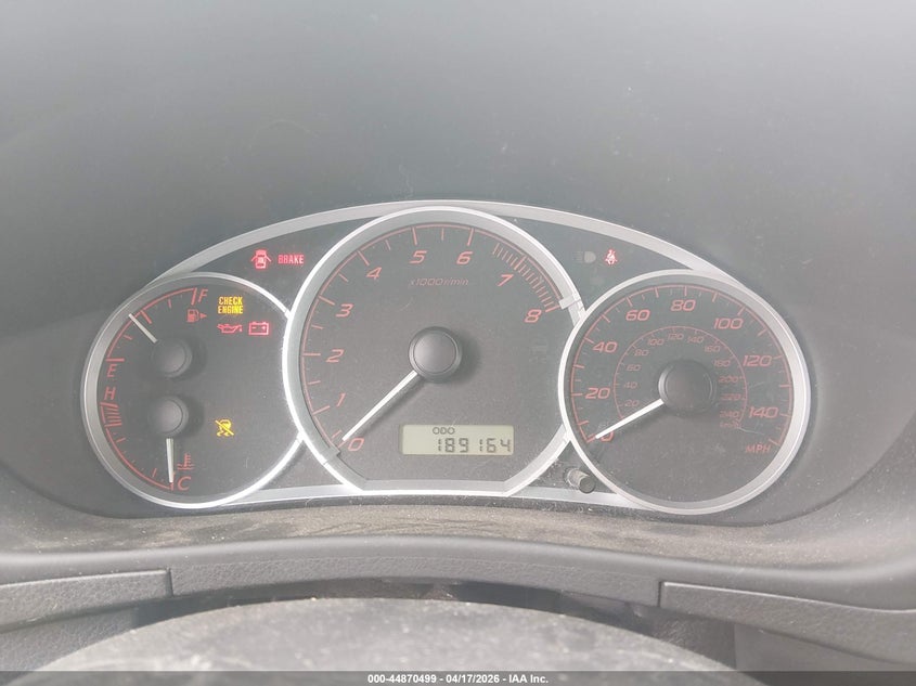 2008 Subaru Impreza VIN JF1GH74698G810606 IAAI salvage auction — LEFT FRONT, Salvage (Colorado), sold $925 on 2026-07-21 (photo 7)