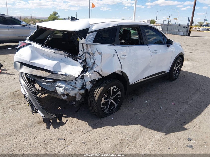 2023 Kia Sportage VIN 5XYK33AF6PG133354 IAAI salvage auction — RIGHT FRONT, Salvage (New Mexico), sold $4,250 on 2026-07-06 (photo 4)