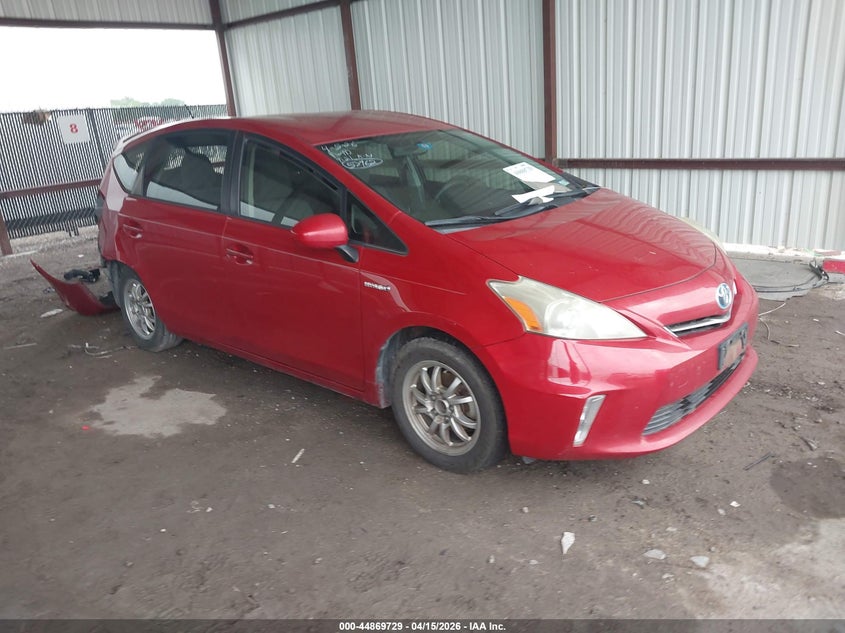 2012 Toyota Prius v VIN JTDZN3EU4C3114043 IAAI salvage auction — REAR END, Salvage (Texas), sold $650 on 2026-07-07 (photo 1)