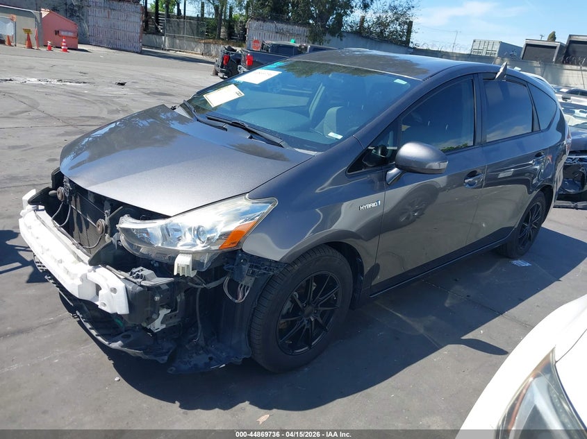 2015 Toyota Prius v VIN JTDZN3EU6FJ020651 IAAI salvage auction — FRONT END, Salvage Title, sold $2,000 on 2026-07-12 (photo 2)