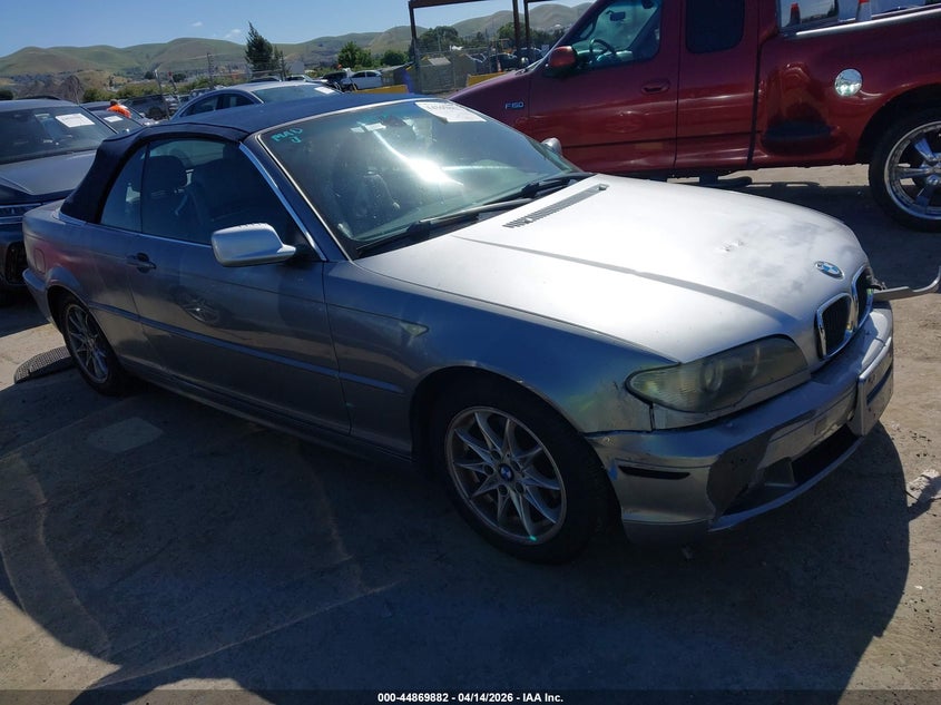 2004 BMW 3er VIN WBABW33414PL31865 IAAI salvage auction — FRONT END, Salvage (California), sold $300 on 2026-08-06 (photo 1)