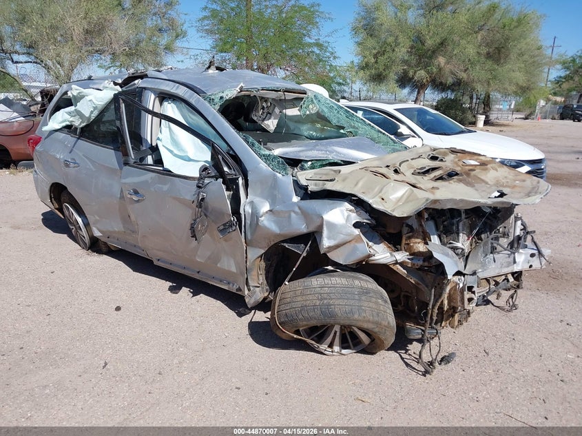 2020 Nissan Pathfinder VIN 5N1DR2CN3LC596214 IAAI salvage auction — ALL OVER, Wait Title, sold $375 on 2026-07-09 (photo 1)