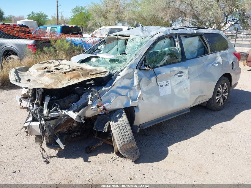 2020 Nissan Pathfinder VIN 5N1DR2CN3LC596214 IAAI salvage auction — ALL OVER, Wait Title, sold $375 on 2026-07-09 (photo 2)