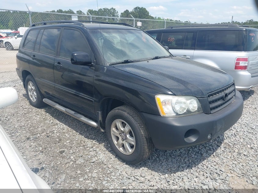 2001 Toyota Highlander VIN JTEGF21A810026536 IAAI salvage auction — REAR END, Bill Of Sale (Georgia), sold $550 on 2026-07-31 (photo 1)