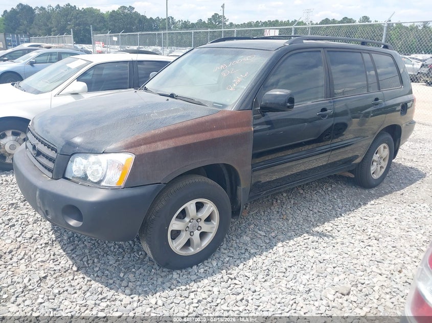 2001 Toyota Highlander VIN JTEGF21A810026536 IAAI salvage auction — REAR END, Bill Of Sale (Georgia), sold $550 on 2026-07-31 (photo 2)