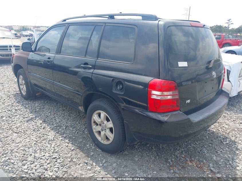 2001 Toyota Highlander VIN JTEGF21A810026536 IAAI salvage auction — REAR END, Bill Of Sale (Georgia), sold $550 on 2026-07-31 (photo 3)