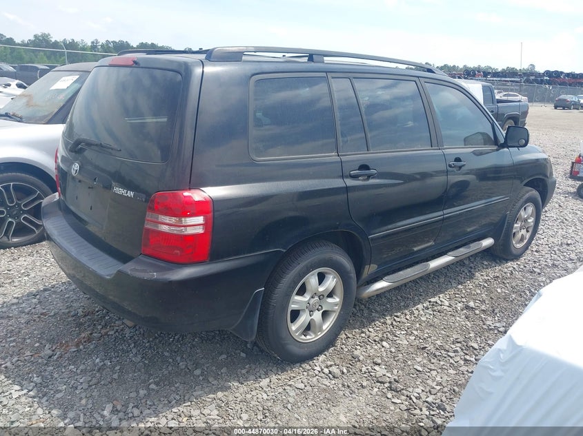 2001 Toyota Highlander VIN JTEGF21A810026536 IAAI salvage auction — REAR END, Bill Of Sale (Georgia), sold $550 on 2026-07-31 (photo 4)