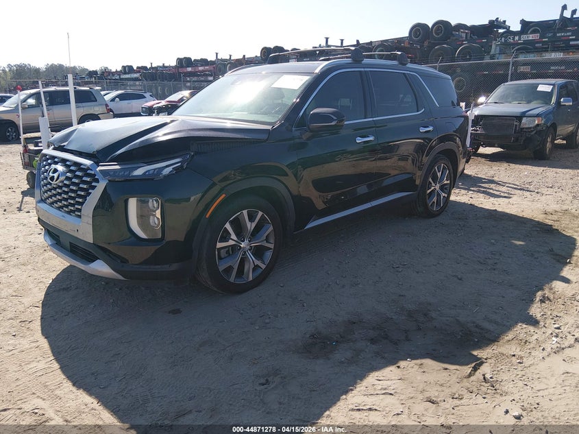 2021 Hyundai Palisade VIN KM8R4DHE0MU183039 IAAI salvage auction — FRONT & REAR, Salvage (Georgia), sold $7,000 on 2026-07-10 (photo 2)