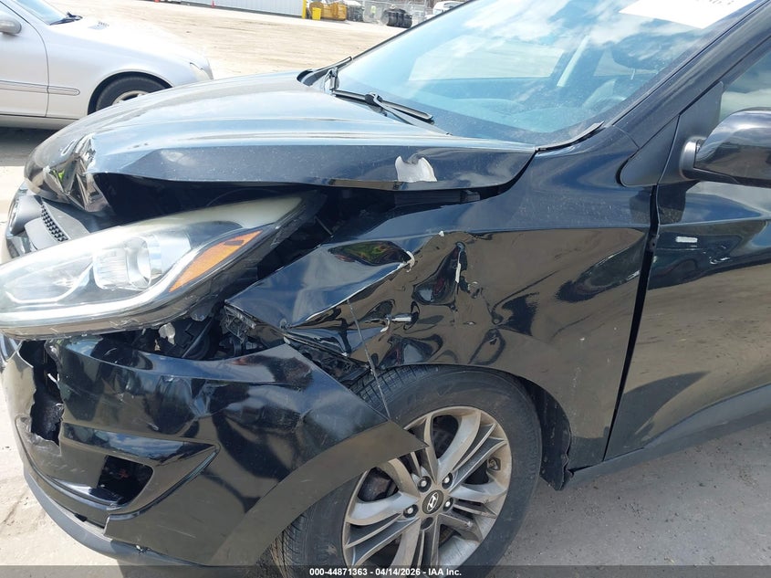 2014 Hyundai Tucson VIN KM8JUCAG9EU846886 IAAI salvage auction — FRONT END, Wait Title, sold $1,350 on 2026-07-17 (photo 6)