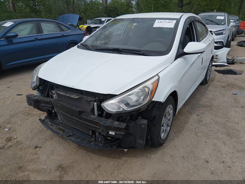 2016 Hyundai Accent VIN KMHCT4AE4GU055247 IAAI salvage auction — FRONT END, Clear (Indiana), sold $1,025 on 2026-07-15 (photo 2)