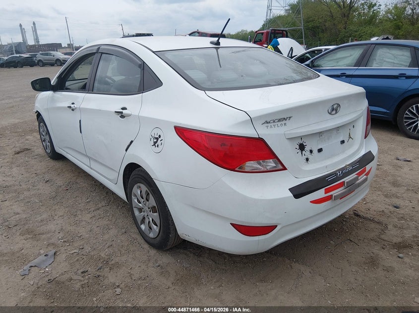 2016 Hyundai Accent VIN KMHCT4AE4GU055247 IAAI salvage auction — FRONT END, Clear (Indiana), sold $1,025 on 2026-07-15 (photo 3)