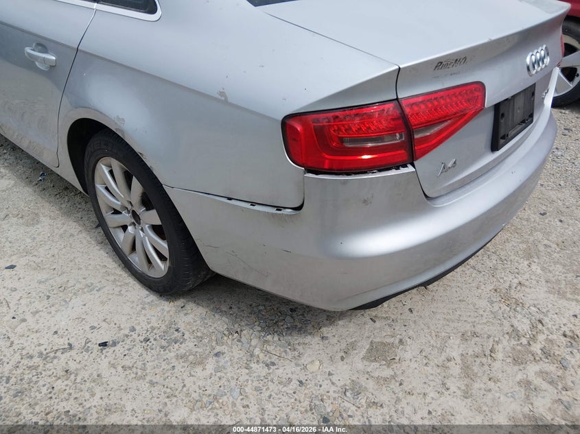 2013 Audi A4 VIN WAUAFAFL7DN026966 IAAI salvage auction — SIDE, Original (Ohio), sold $325 on 2026-07-28 (photo 6)