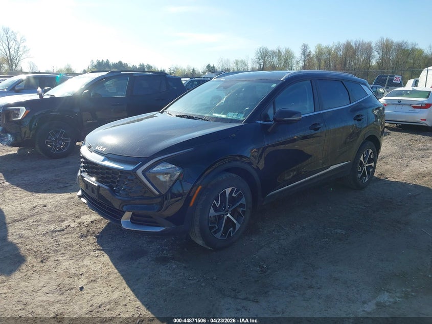 2023 Kia Sportage VIN 5XYK3CAFXPG120946 IAAI salvage auction — REAR END, Wait Title, sold $7,550 on 2026-07-09 (photo 2)