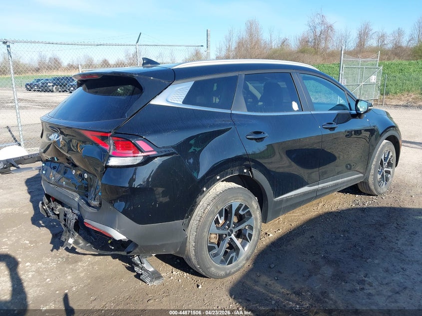 2023 Kia Sportage VIN 5XYK3CAFXPG120946 IAAI salvage auction — REAR END, Wait Title, sold $7,550 on 2026-07-09 (photo 4)