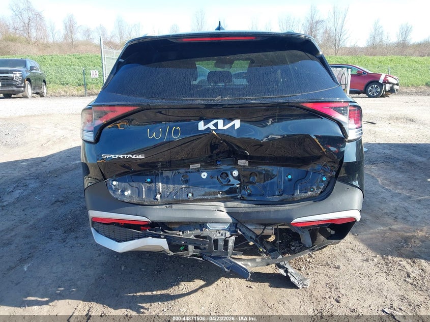 2023 Kia Sportage VIN 5XYK3CAFXPG120946 IAAI salvage auction — REAR END, Wait Title, sold $7,550 on 2026-07-09 (photo 6)