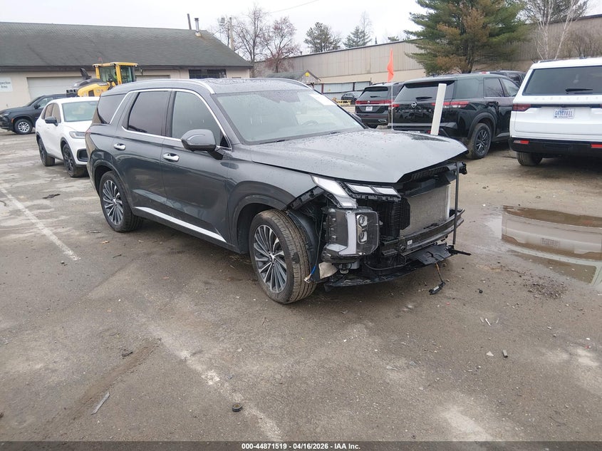 2024 Hyundai Palisade VIN KM8R7DGE7RU700319 IAAI salvage auction — FRONT END, Salvage (New Hampshire), sold $10,000 on 2026-07-29 (photo 1)