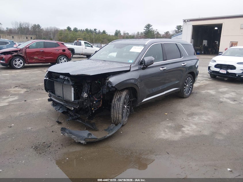 2024 Hyundai Palisade VIN KM8R7DGE7RU700319 IAAI salvage auction — FRONT END, Salvage (New Hampshire), sold $10,000 on 2026-07-29 (photo 2)