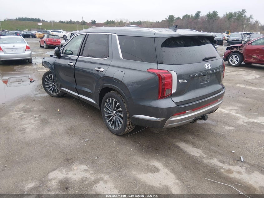 2024 Hyundai Palisade VIN KM8R7DGE7RU700319 IAAI salvage auction — FRONT END, Salvage (New Hampshire), sold $10,000 on 2026-07-29 (photo 3)
