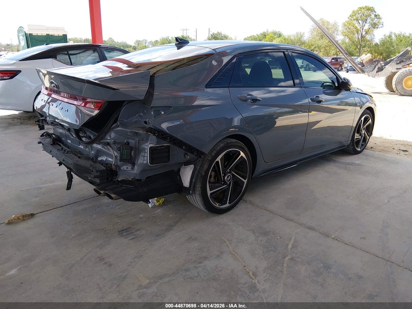 2023 Hyundai Elantra VIN KMHLR4AF2PU450261 IAAI salvage auction — REAR END, Wait Title, sold $6,650 on 2026-07-14 (photo 4)