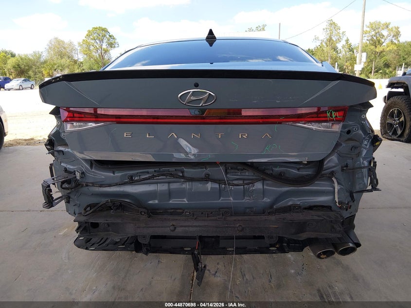 2023 Hyundai Elantra VIN KMHLR4AF2PU450261 IAAI salvage auction — REAR END, Wait Title, sold $6,650 on 2026-07-14 (photo 6)